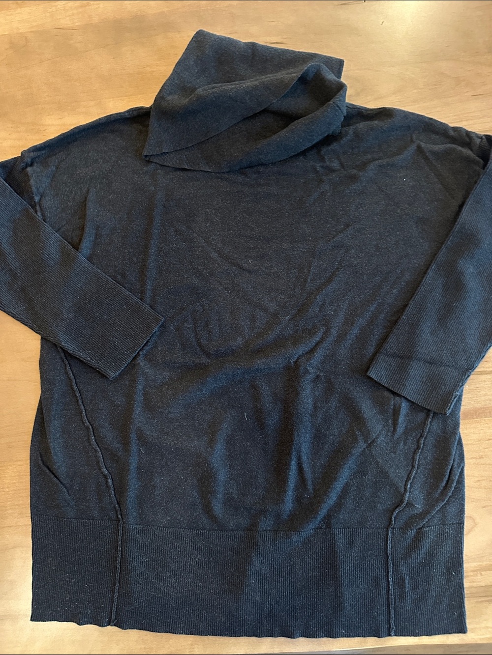 Natori Charcoal Cowl Neck Sweater